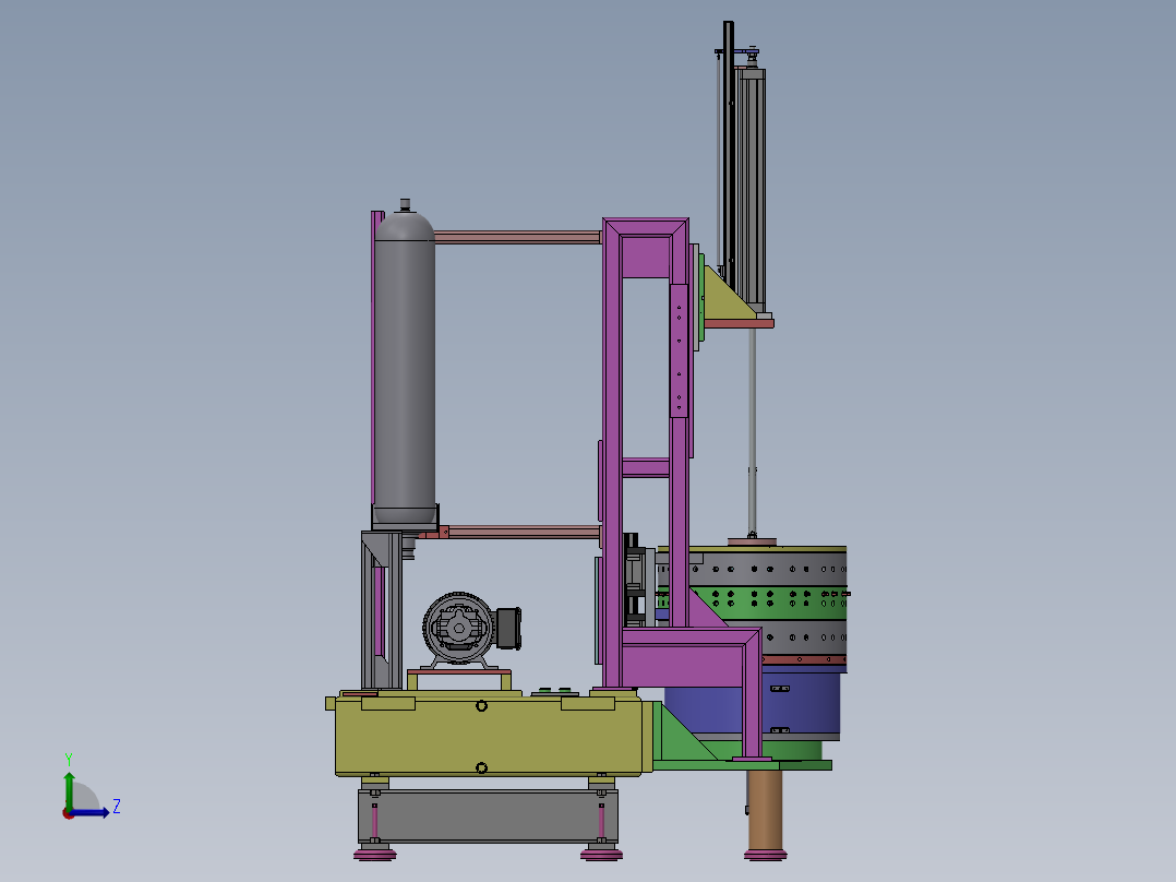 132大径管内部焊接机(1)左视图