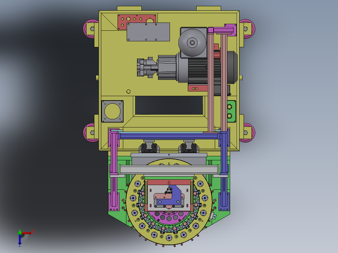132大径管内部焊接机(1)俯视图