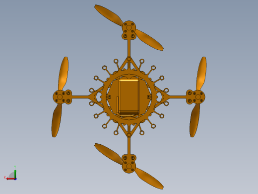 B04-SO18-01 四翼螺旋无人机后视缩略图