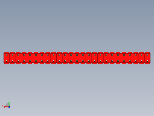 彩色公头100mil（2.54mm）系列-DS1021_red_2x25p_100mil_Type5_rev1.0后视缩略图