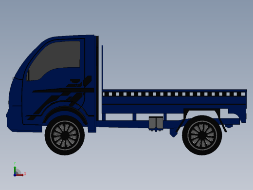 52-小型卡车 3d模型图纸前视缩略图
