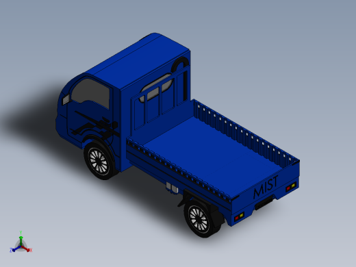 52-小型卡车 3d模型图纸正等轴测缩略图