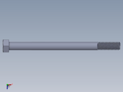 UNC 六角螺栓-Hex Bolt 0.375-16 x 5.SLDPRT俯视缩略图