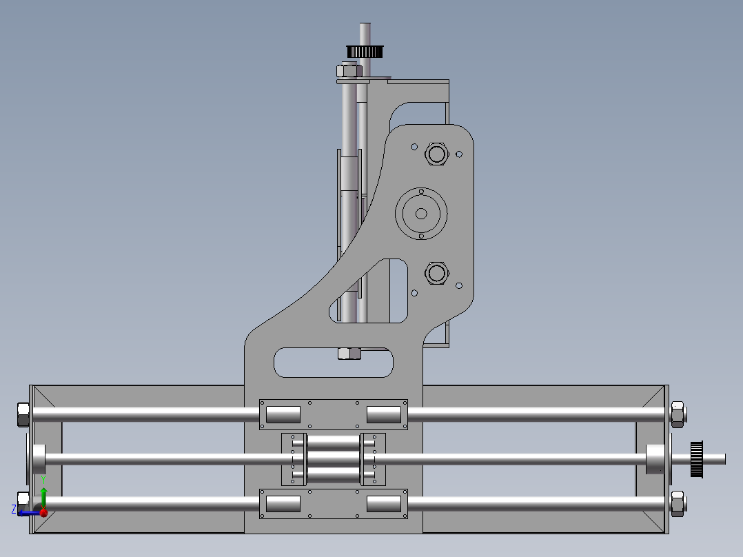 113DIY数控机床右视图