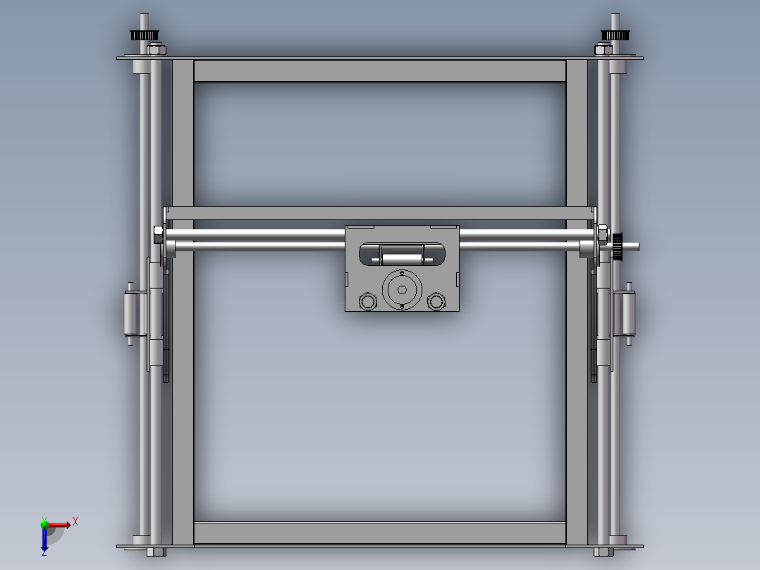 113DIY数控机床俯视图