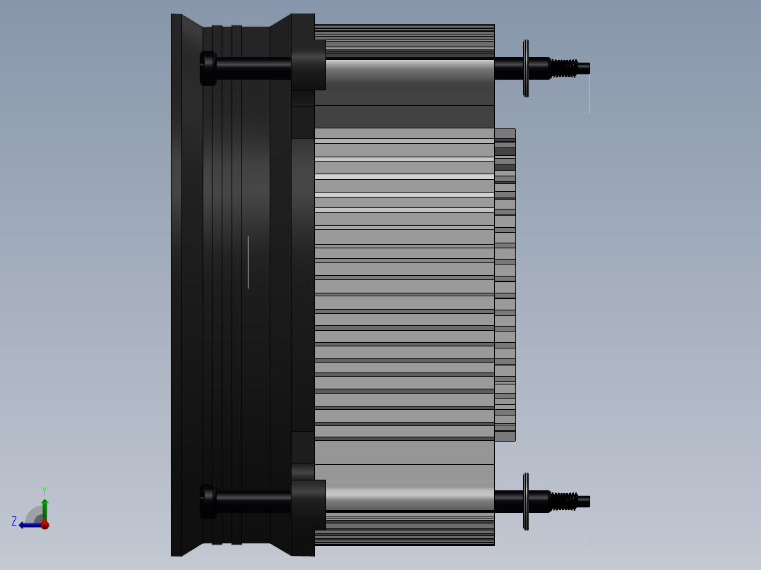 i50C电脑CPU风扇右视图