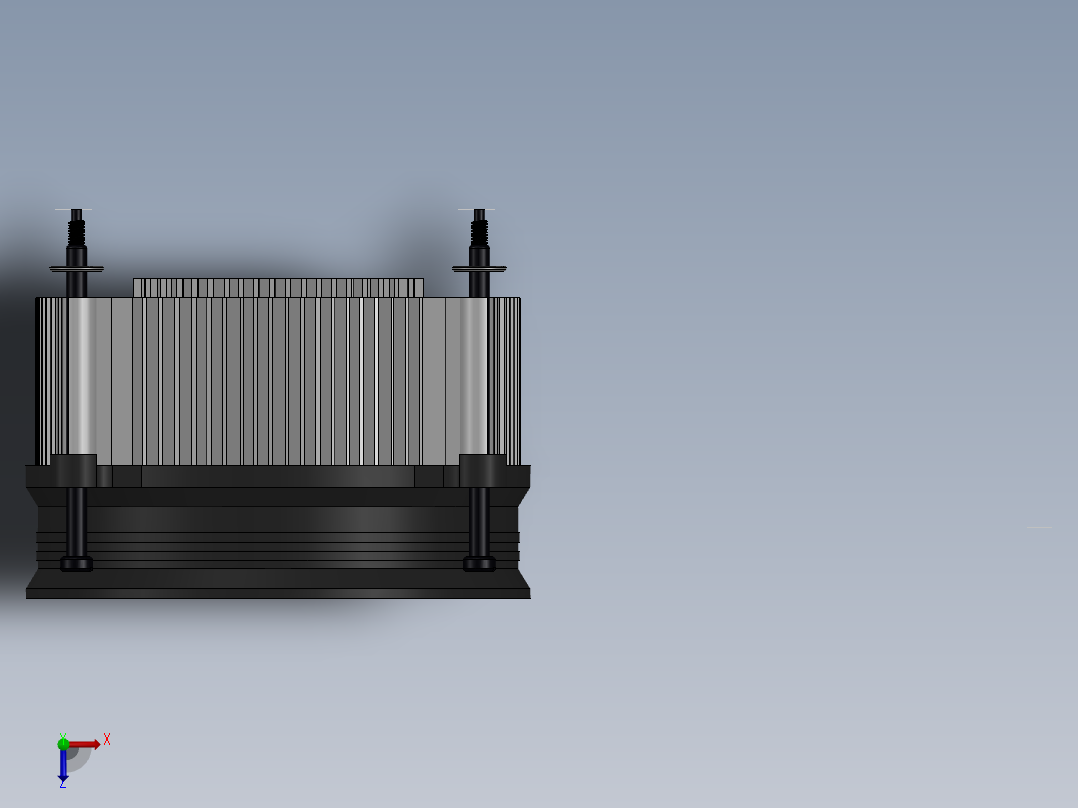 i50C电脑CPU风扇俯视图