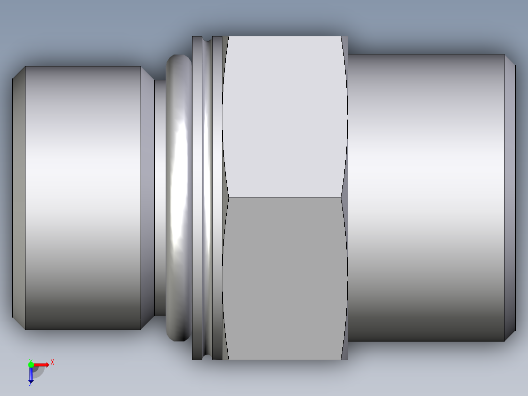 卡套式工业通用硬管接头EO_Male_Stud_connector_GEO16SMOMDCF俯视图