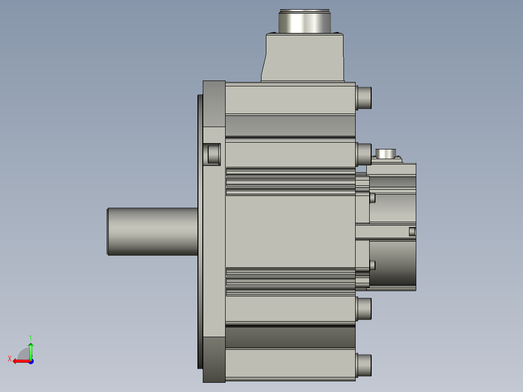 4500W MFME伺服马达后视图