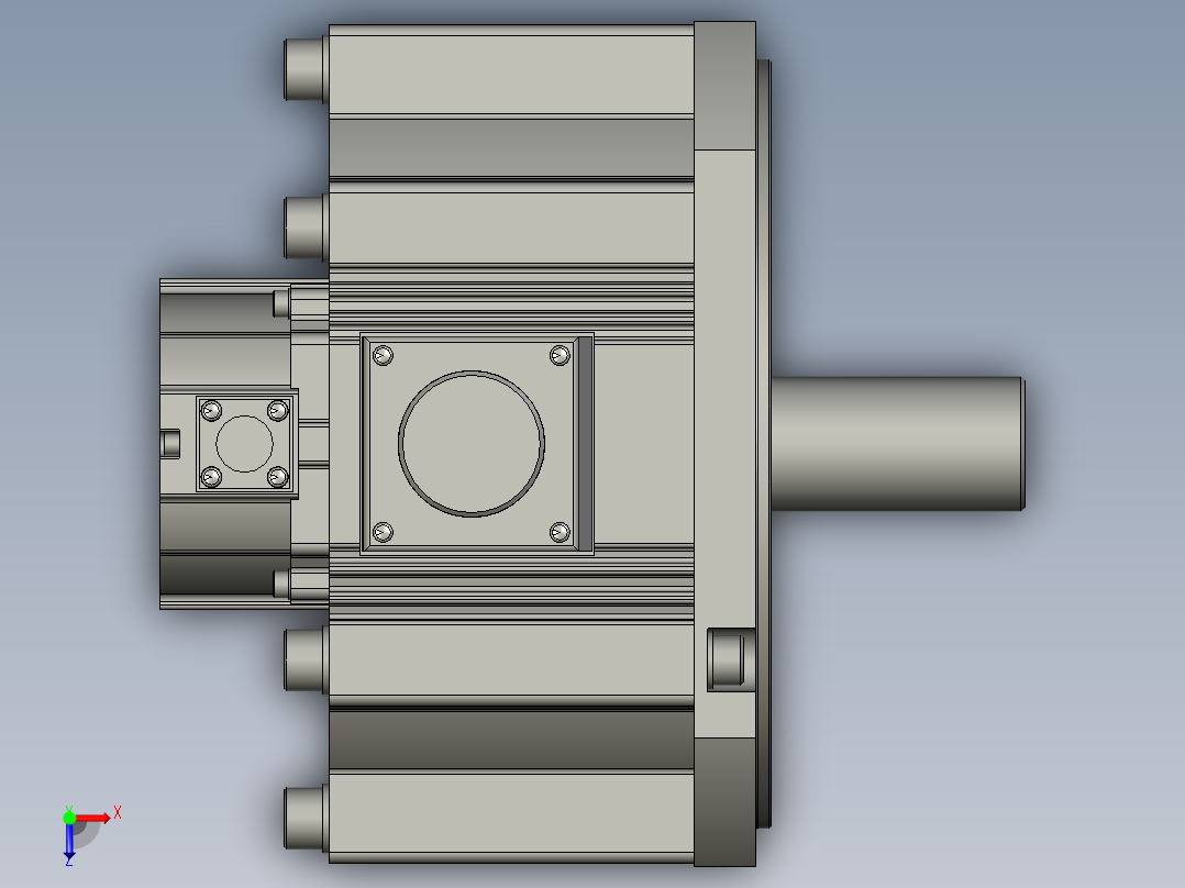 4500W MFME伺服马达俯视图