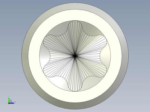 螺钉-Hexalobular_socket_screw-M6-25-10-9-9-6-C0.56.stp左视缩略图