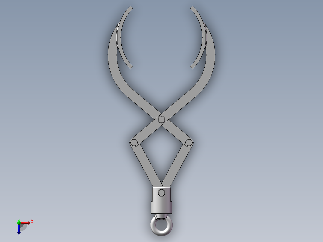 盘式制动器吊具装配俯视图