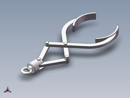 盘式制动器吊具装配正等轴测缩略图