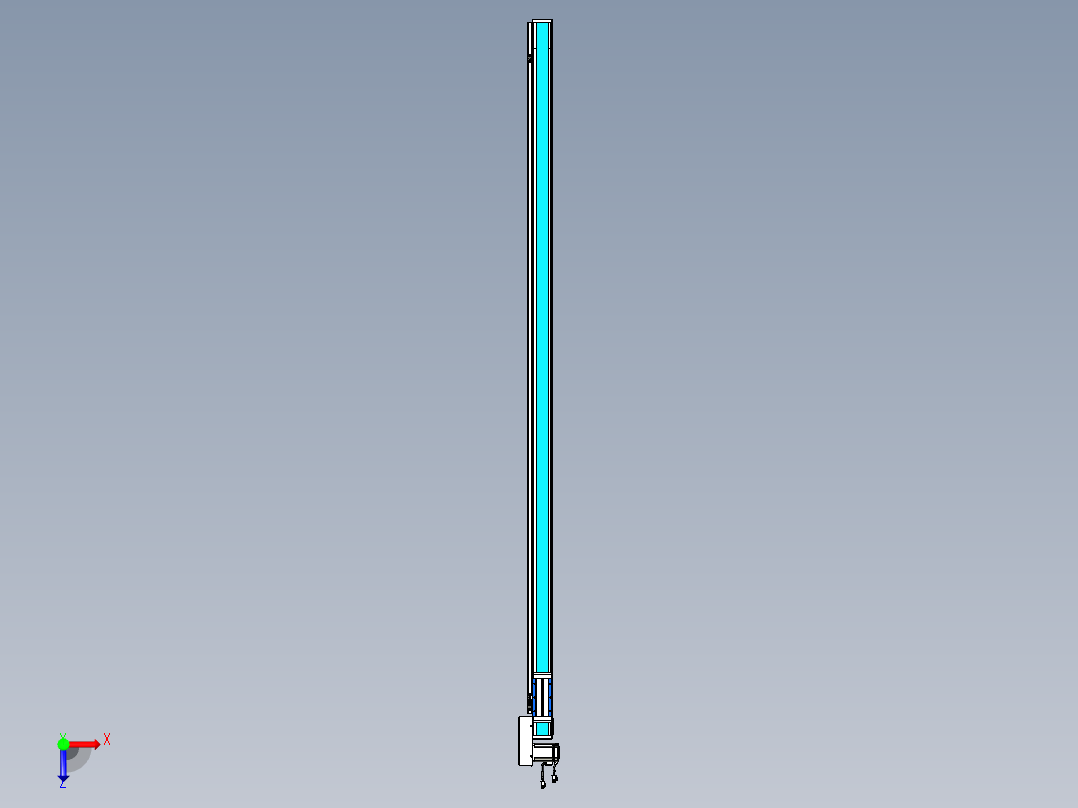 威洛博LB.GB同步带传动--欧规系列LB6A-L65-S2100-BR俯视图