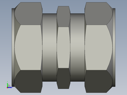卡套式工业通用硬管接头32_hbu-s左视缩略图