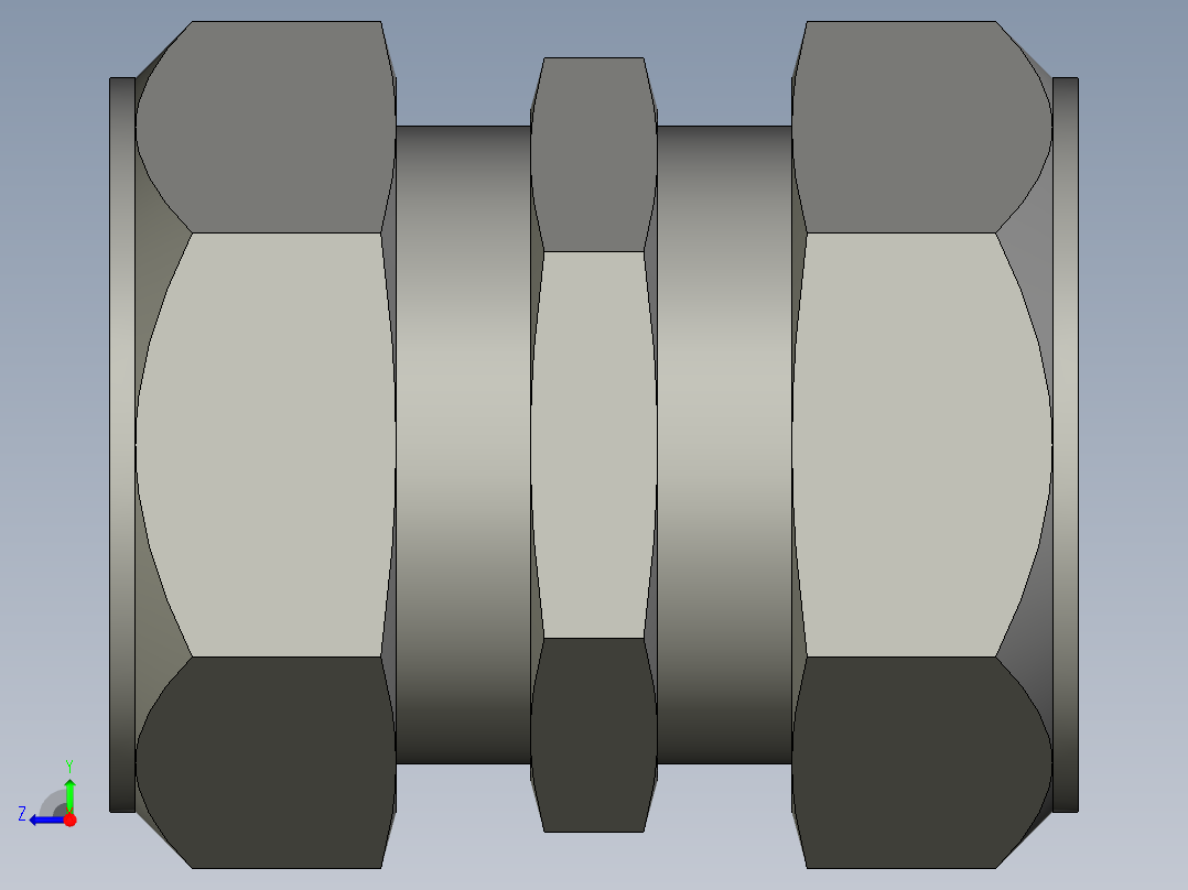 卡套式工业通用硬管接头32_hbu-s右视图