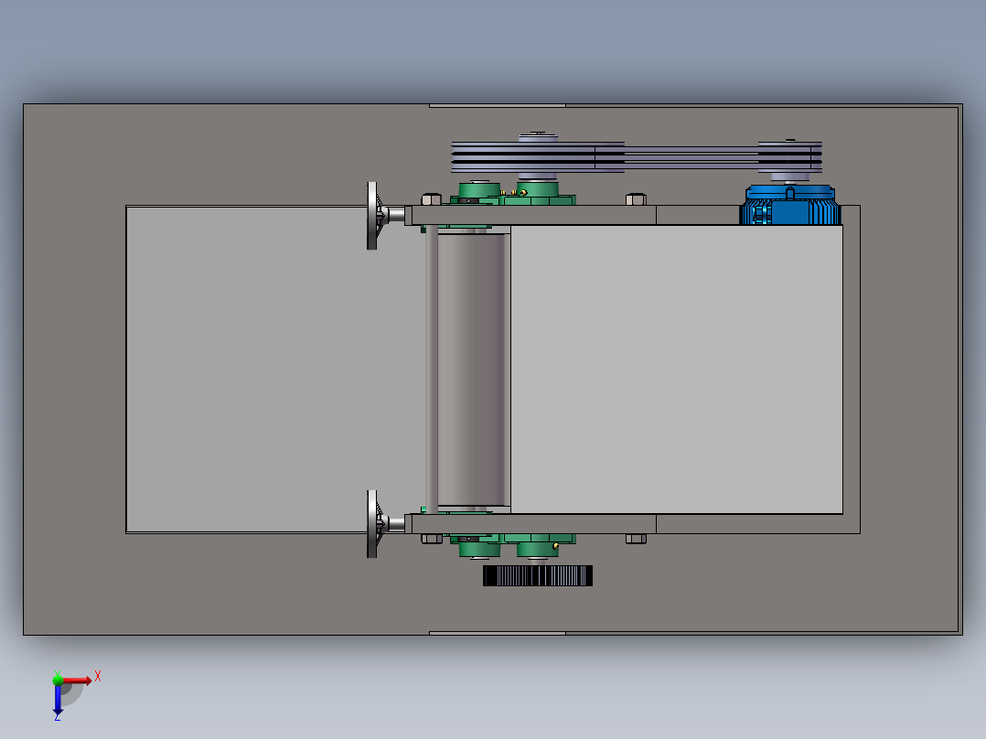 压面机（食品机械）俯视图