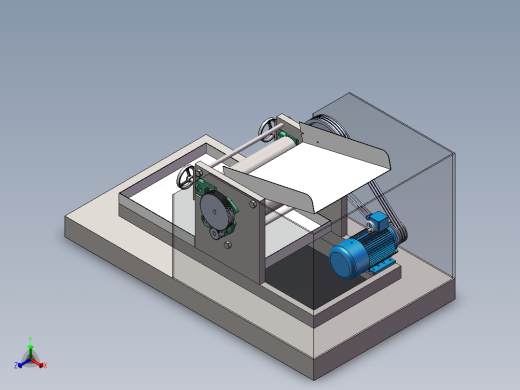 压面机（食品机械）正等轴测缩略图