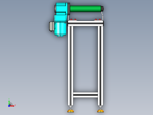 LE-XC4040-右直连驱动轻载皮带线-负载40kg前视缩略图