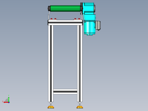 LE-XC4040-右直连驱动轻载皮带线-负载40kg后视缩略图