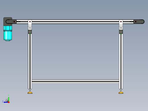 LE-XC4040-右直连驱动轻载皮带线-负载40kg右视缩略图