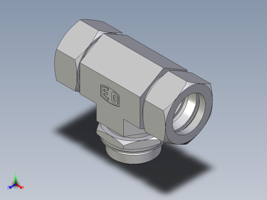 卡套式工业通用硬管接头EO_Adjustable_locknut_branch_tee_TEE35ZLMORCF