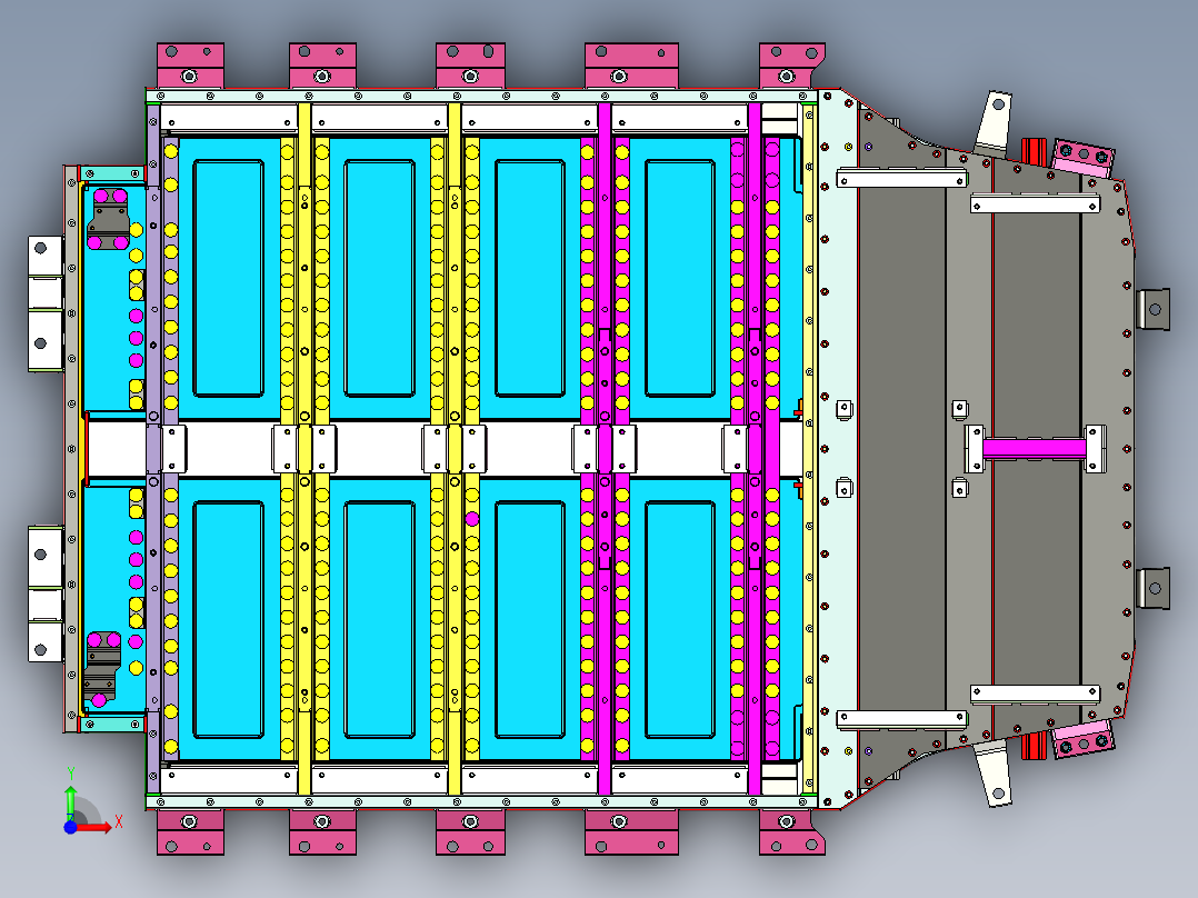 奥迪汽车底盘数模前视图