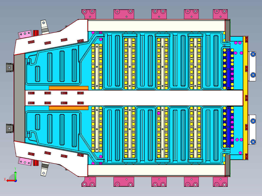 奥迪汽车底盘数模后视图