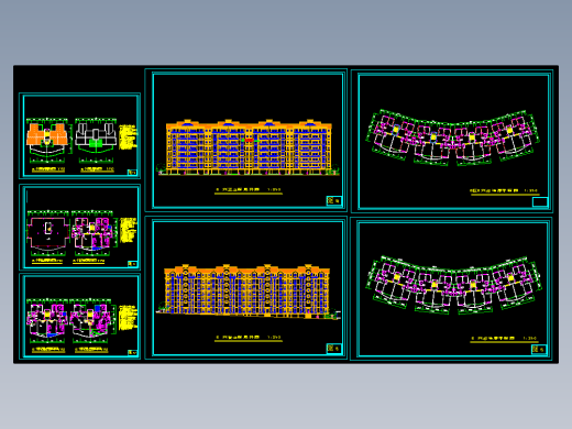 弧形住宅楼施工图