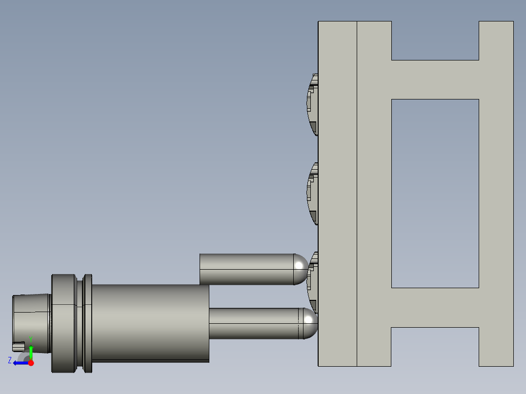 大把手-真空吸盘夹具右视图