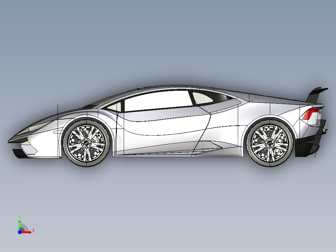 兰博基尼前视图