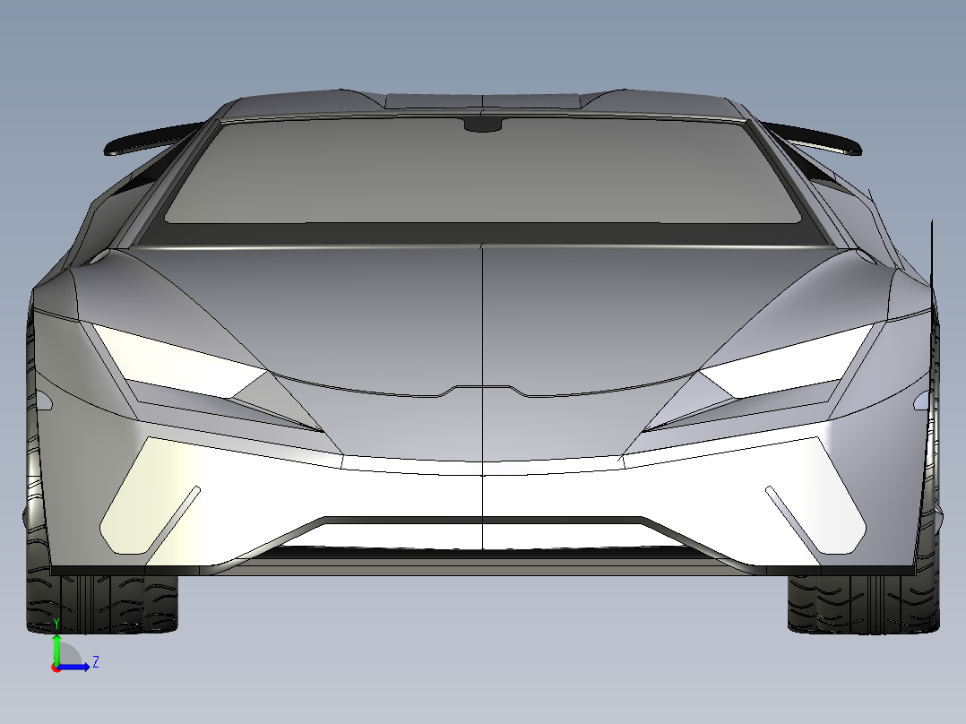 兰博基尼左视图