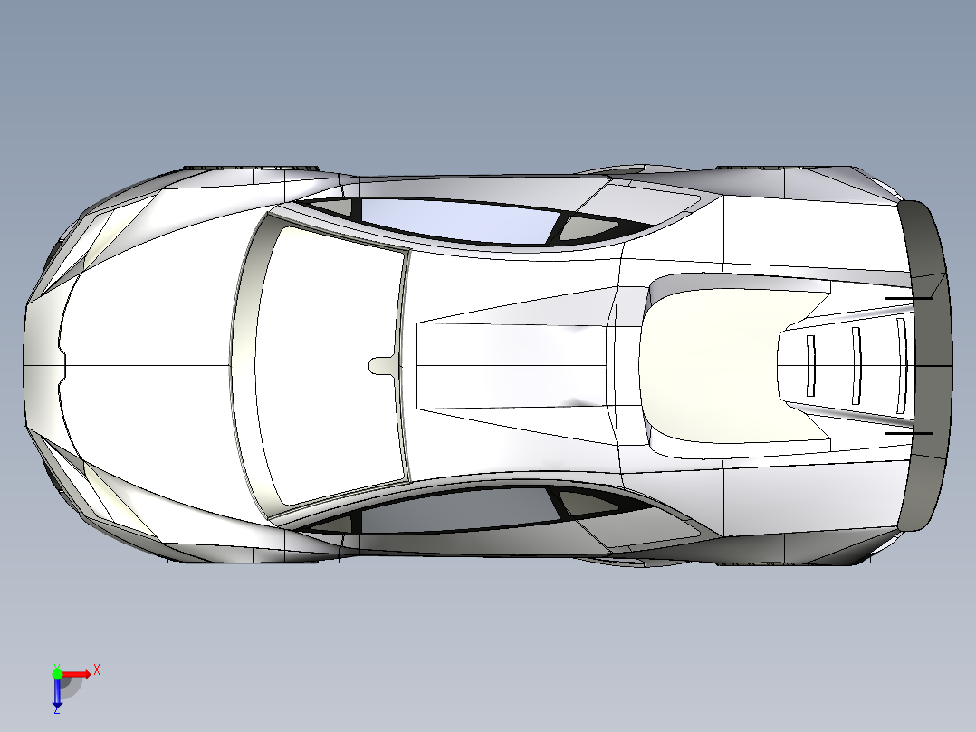 兰博基尼俯视图