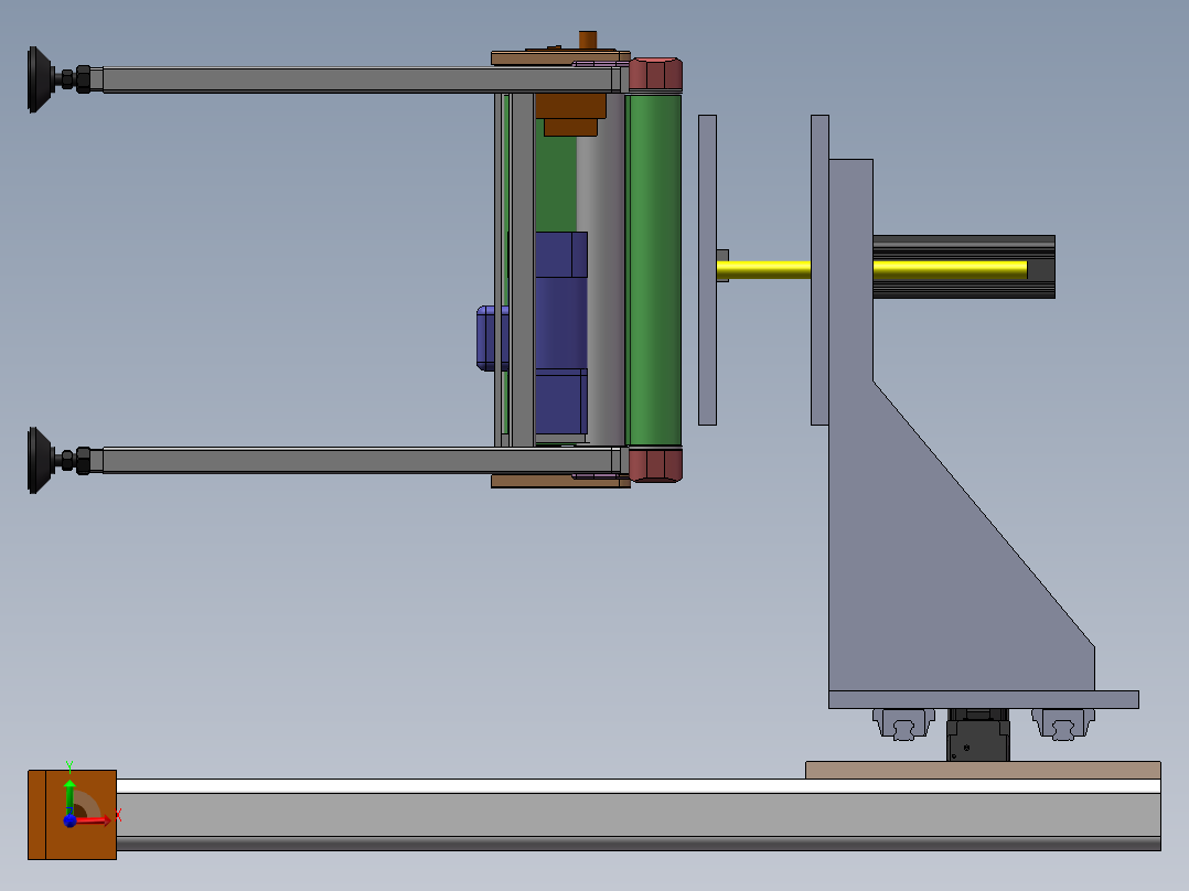 流水线压膜机sw18可编辑前视图