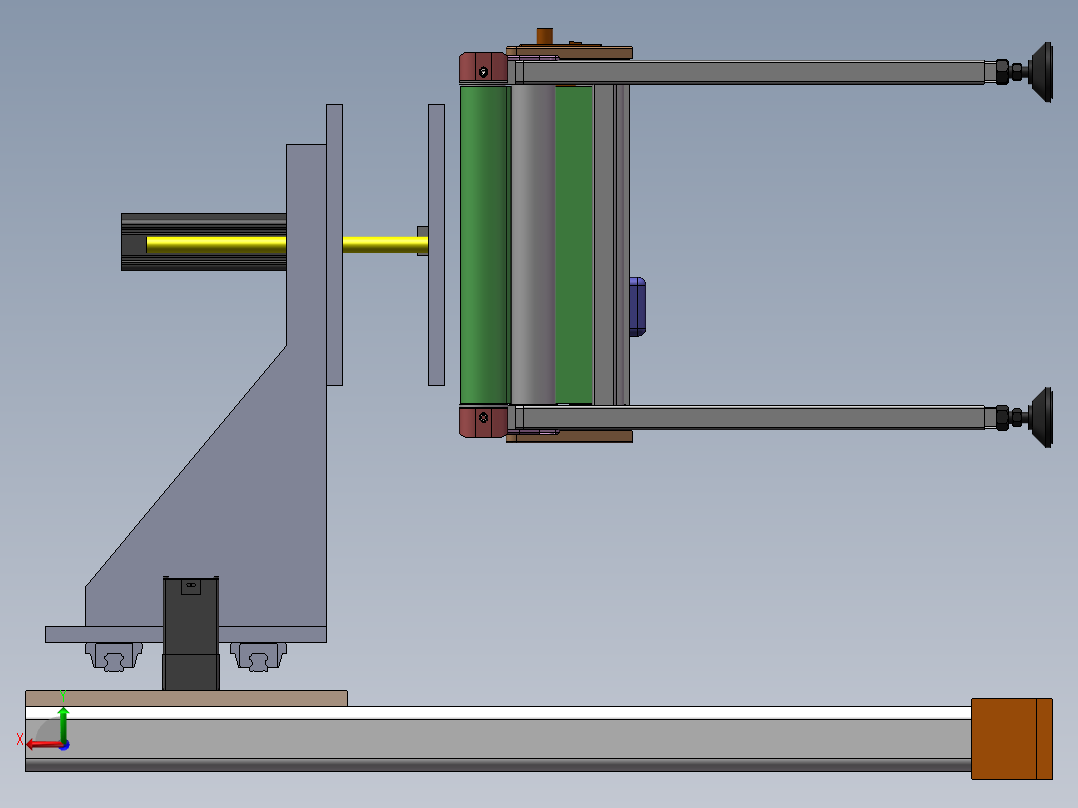 流水线压膜机sw18可编辑后视图
