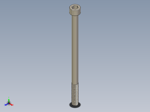 Screw_DIN_912_M6x100_A2.STEP公制内六角螺钉