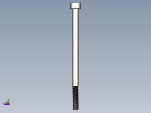 Screw_DIN_912_M6x100_A2.STEP公制内六角螺钉右视缩略图
