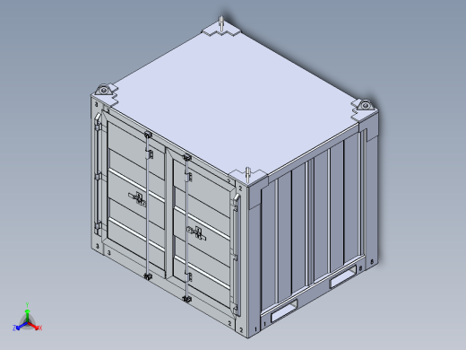 A0002475-6 英尺 x 6 英尺 干货集装箱