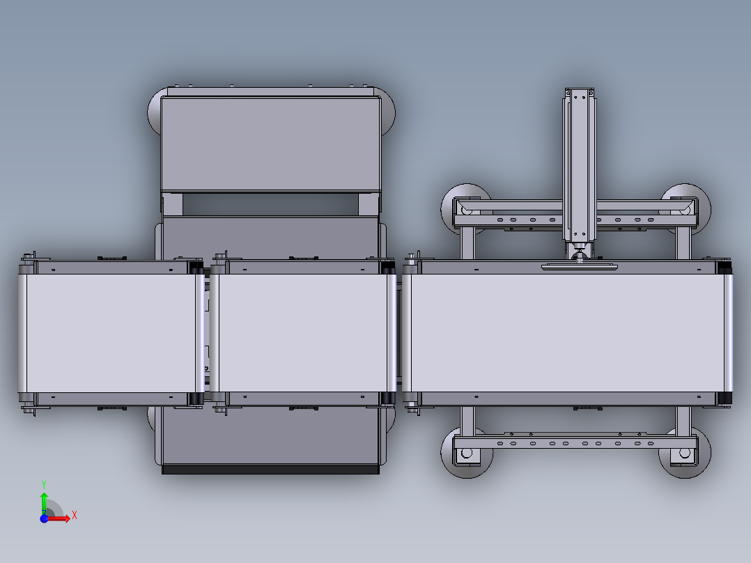 重量检测机前视图