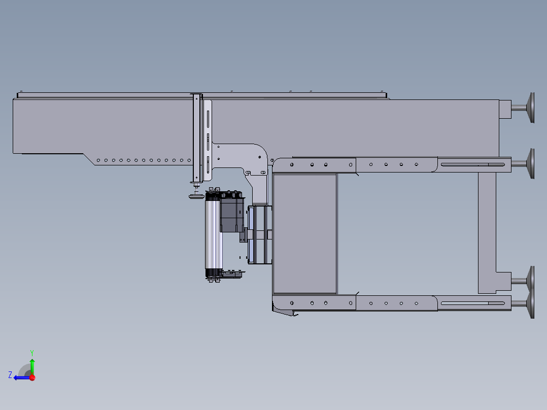 重量检测机右视图