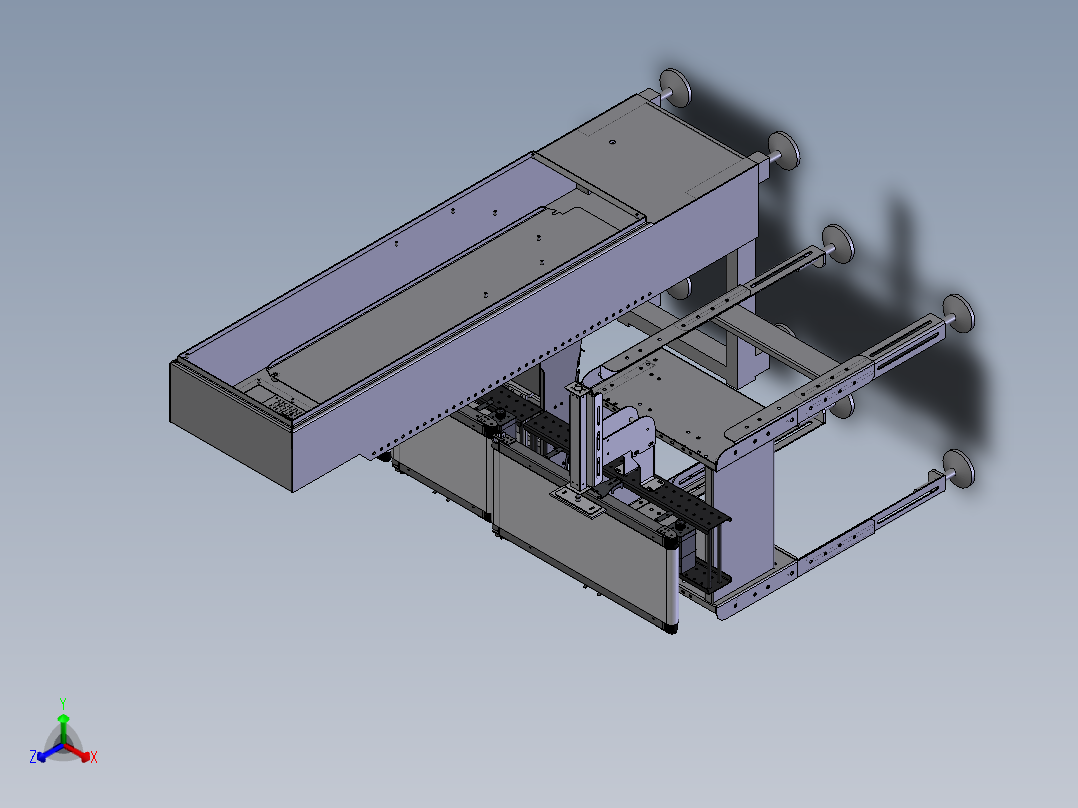重量检测机正等轴测图