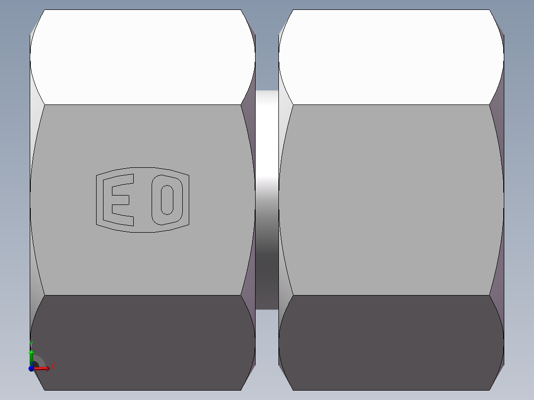 3C+3D 组合接头、3D-24前视图