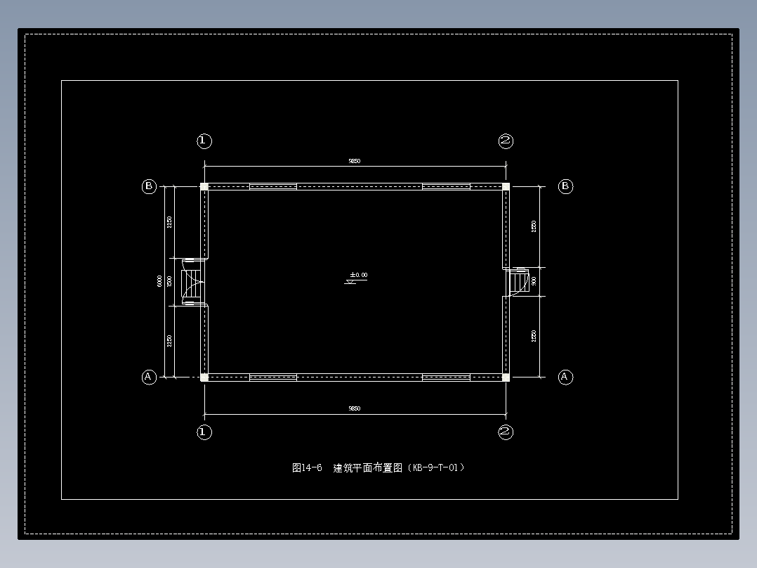 图14-6  建筑平面布置图（KB-9-T-01）