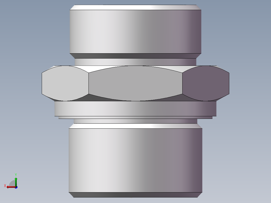 英制管螺纹ED密封、1CB-26-12WD后视图