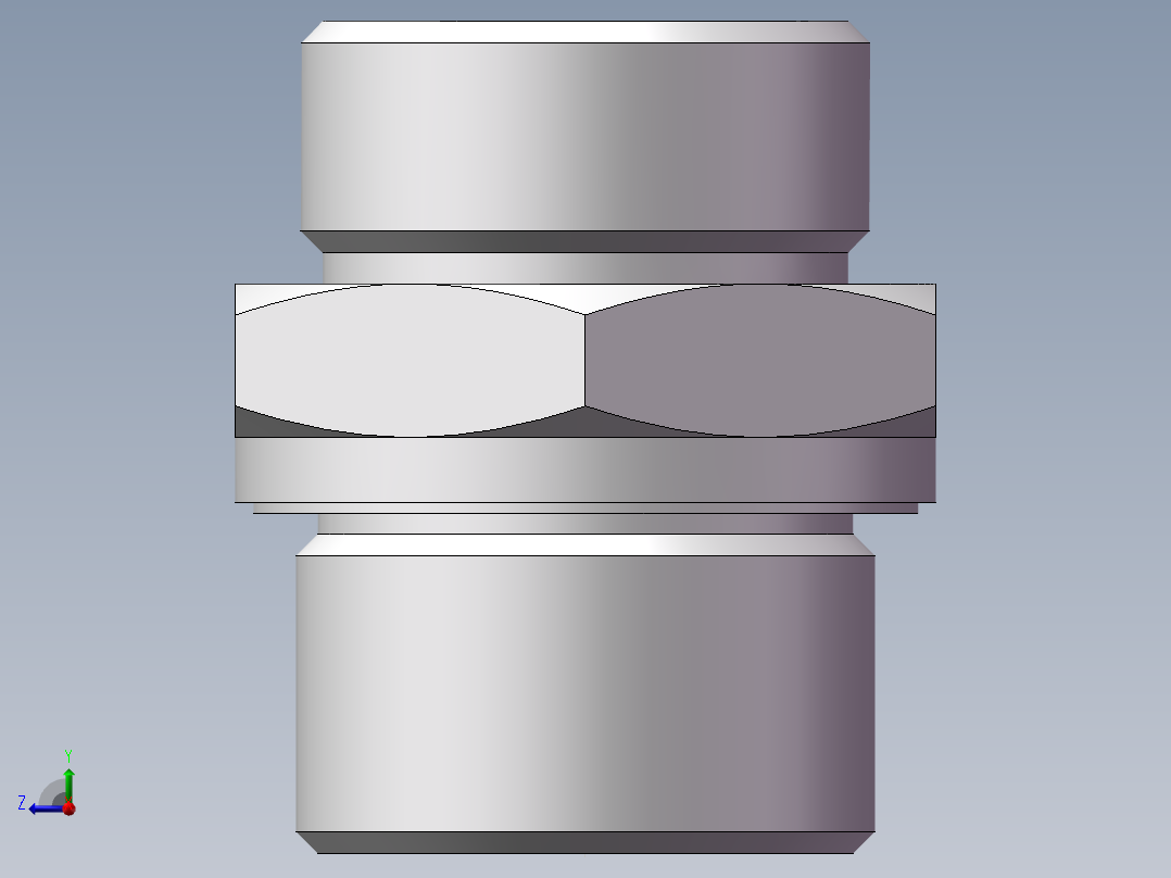 英制管螺纹ED密封、1CB-26-12WD右视图