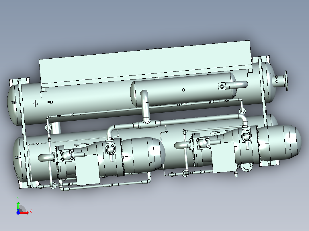 污水净化设备前视图