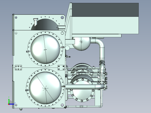 污水净化设备左视缩略图