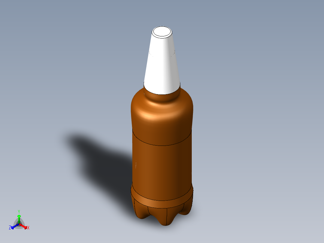 啤酒瓶、瓶子(14)正等轴测图