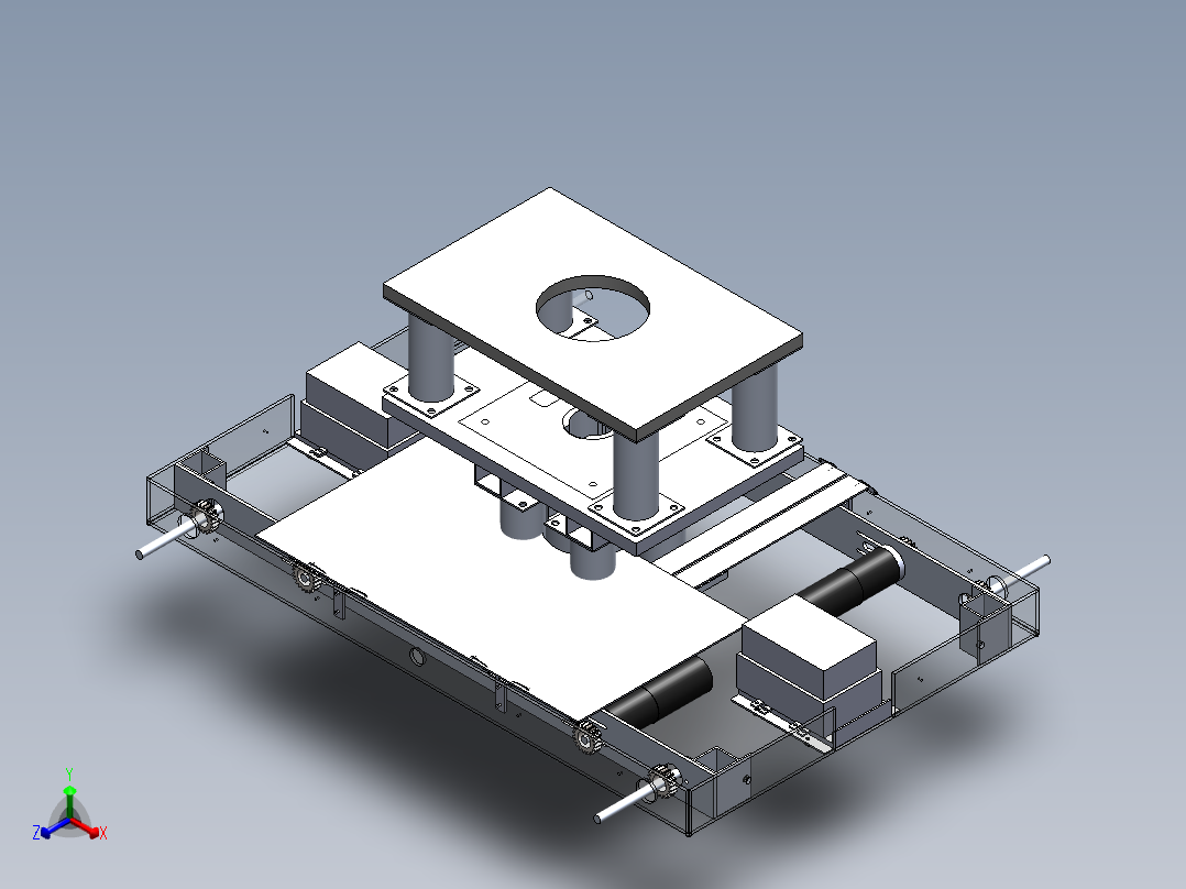 AGV小车、AGV(192)正等轴测图