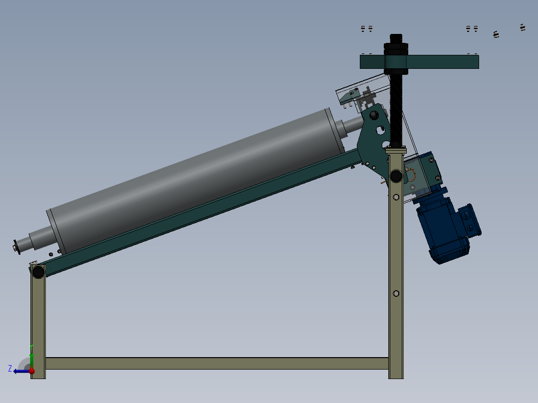 农业机械、播种机(87)右视图